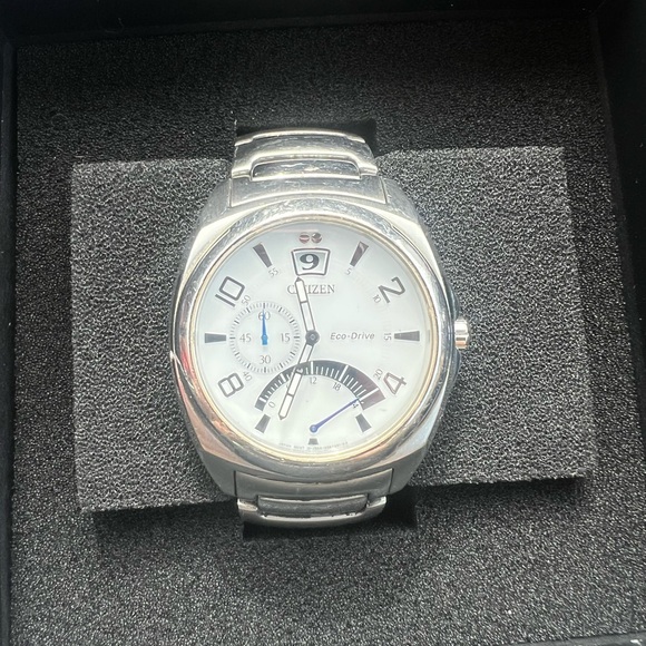 Citizen Eco-Drive Silver and White Watch